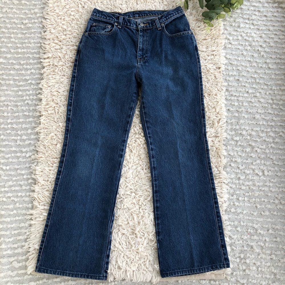 SOLD Vintage Ralph Lauren dark wash flare jeans - Picture 2 of 10